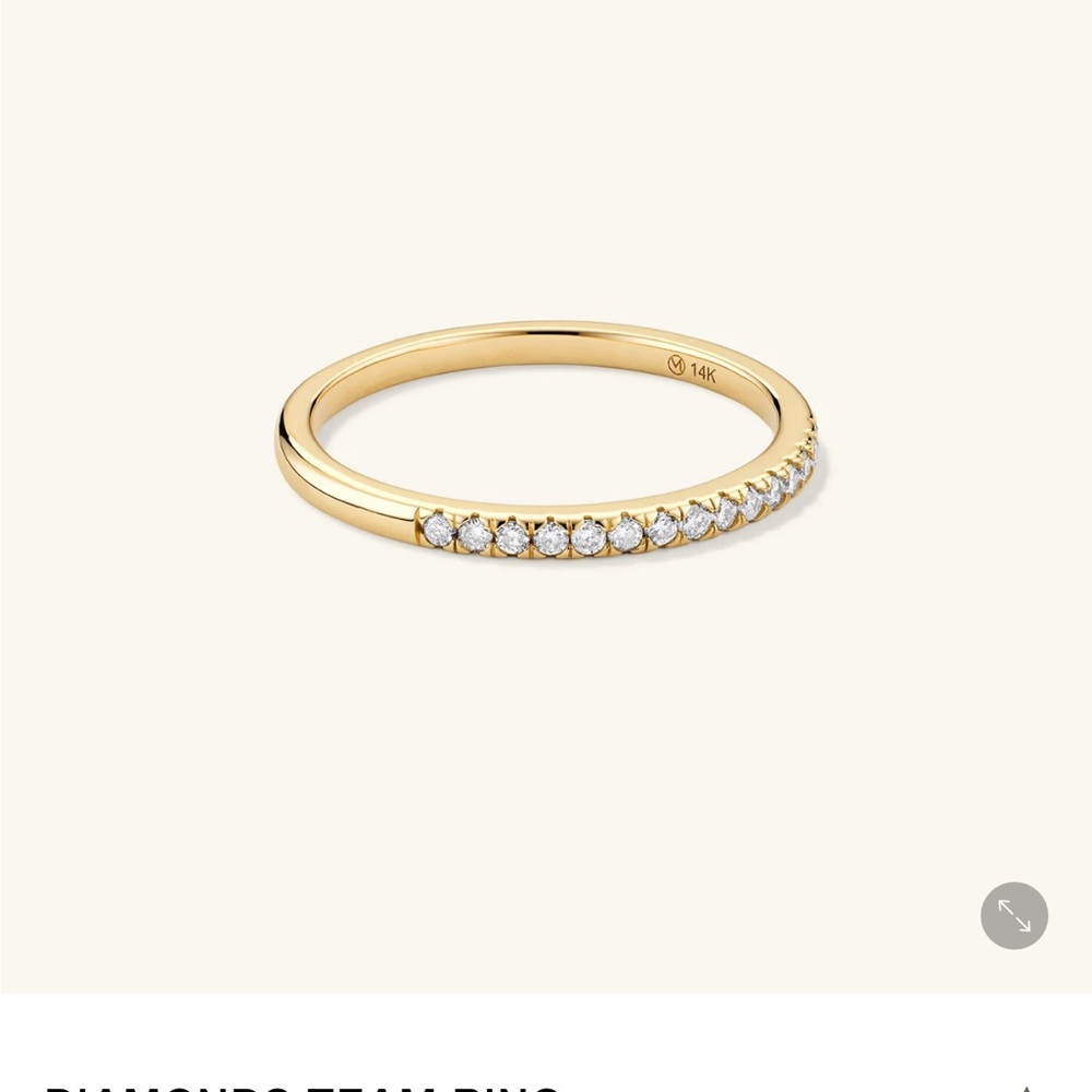 14K MEJURI DIAMONDS TEAM RING